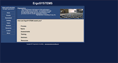 Desktop Screenshot of ergosystemsconsulting.com